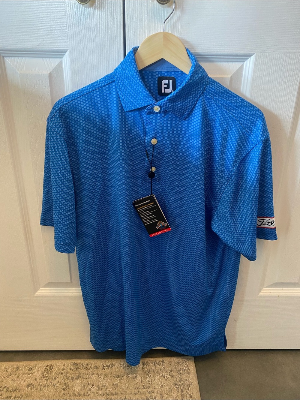 FootJoy Men's Polo Shirt - Bright Blue